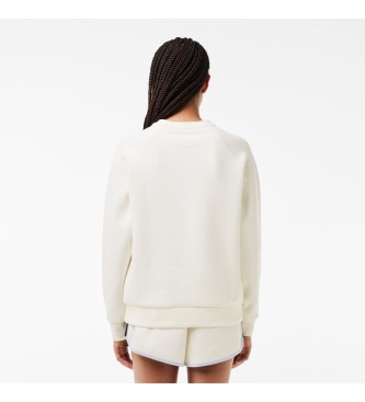 Lacoste Off-white pique regular fit sweatshirt