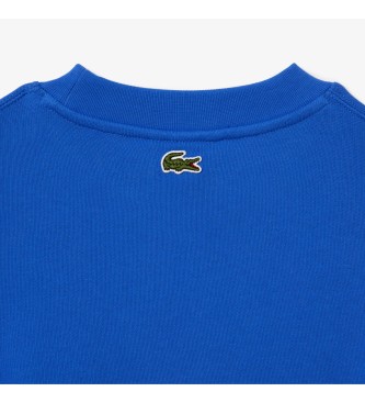 Lacoste Niebieska bluza o luźnym kroju z lat 80.