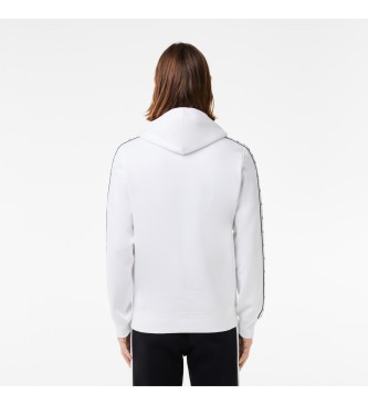 Lacoste Hvid sweatshirt med lynls