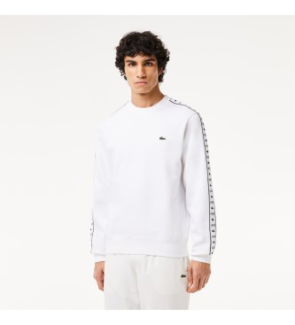 Lacoste Sweatshirt med hvid stribe og logo