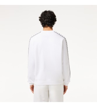 Lacoste Sweatshirt med hvid stribe og logo
