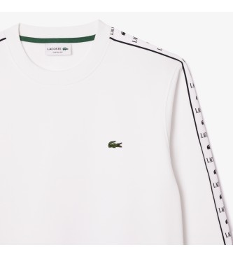 Lacoste Sweater met witte streep en logo