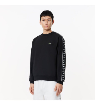 Lacoste Sweatshirt med sort stribe og logo