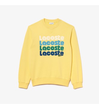 Lacoste Jogger-Sweatshirt gelb Degrad-Effekt