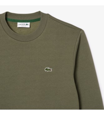 Lacoste Jogger geborsteld fleece sweatshirt groen