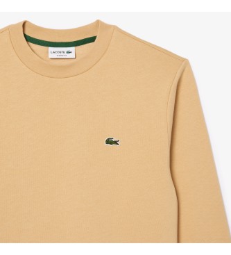 Lacoste Jogger Sweatshirt aus gebrstetem Fleece braun