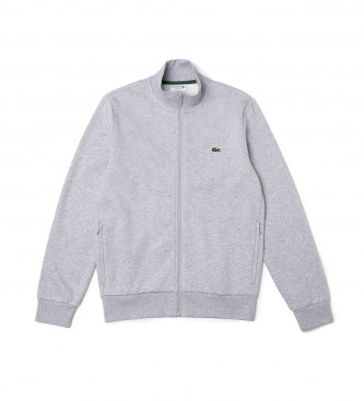 Lacoste Gray zippered sweatshirt