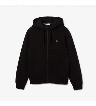 Lacoste Kangaroo pocket sweatshirt black