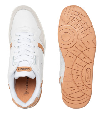 Lacoste Leder T-Clip Sneakers wei