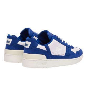 Lacoste Sneakers T-Clip in pelle Blu a contrasto