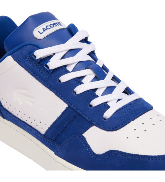 Lacoste Sneakers T-Clip in pelle Blu a contrasto
