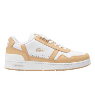 Lacoste Contrast T-Clip Leather Sneakers Brown