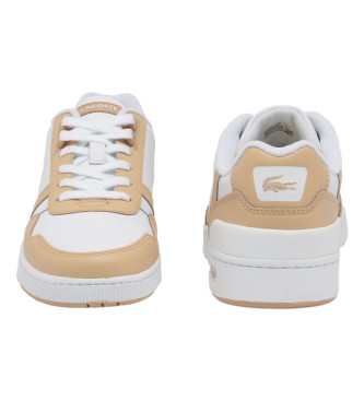 Lacoste Contrast T-Clip Leren Sneakers Bruin