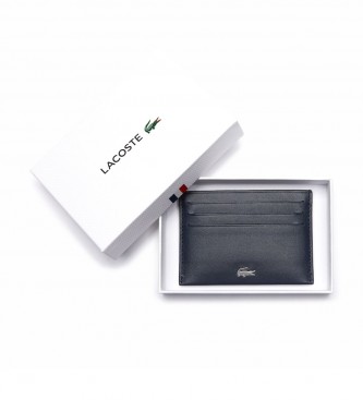 Lacoste Fitzgerald Leather Card Holder navy -11x7,5x0,5cm