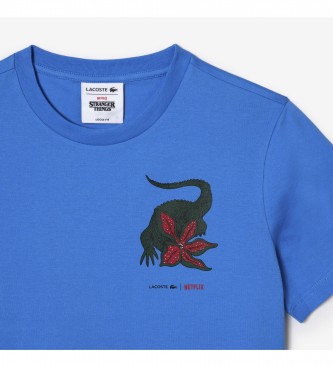 Lacoste T-shirt blu Lacoste Netflix Stranger things