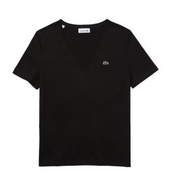 Lacoste Camiseta Tee-Shirt femme negro