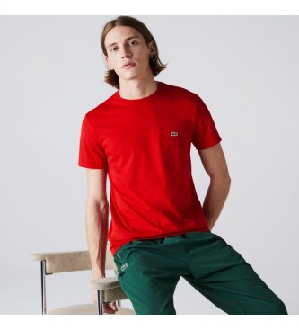 Lacoste T-shirt in cotone Pima rossa
