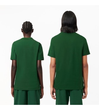 Lacoste Camiseta con eslogan verde