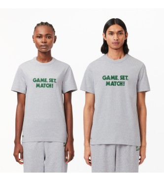 Lacoste T-shirt with grey slogan