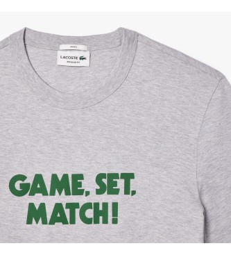 Lacoste T-shirt med gr slogan
