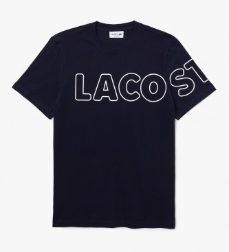 Lacoste T-shirt blu navy Heritage