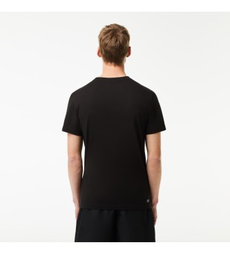 Lacoste T-shirt desportiva preta