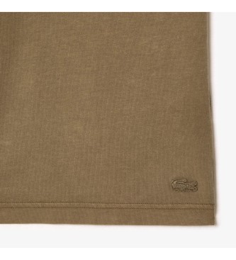 Lacoste T-shirt with greenish brown logo