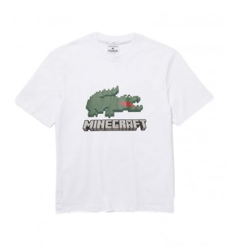 Lacoste Camiseta Lacoste x Minecraft blanco 