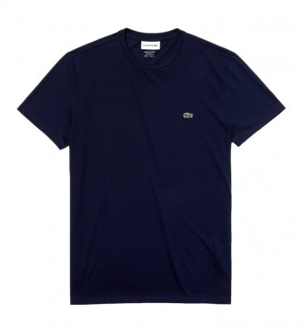 Lacoste T-shirt de algodão Pima da Marinha