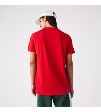Lacoste T-shirt en coton Pima rouge