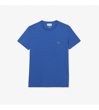 Lacoste Pima Katoen T-shirt blauw