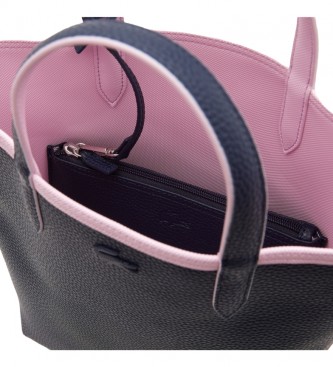 Lacoste Shopping bag verticale reversibile rosa navy