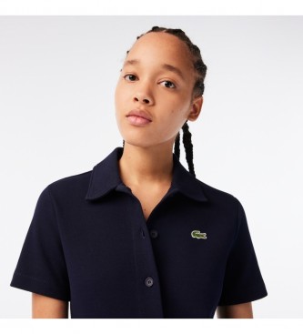 Lacoste Buttoned Polo Dress navy