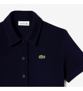 Lacoste Buttoned Polo Dress navy