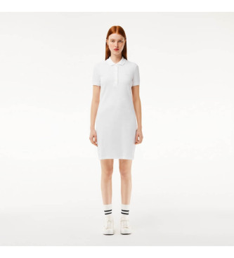 Lacoste Polo Stretch sukienka biały