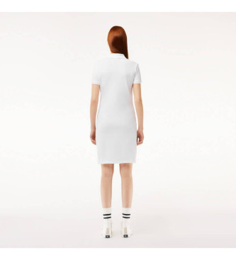 Lacoste Polo Stretch jurk wit