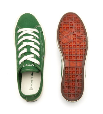 Lacoste Sapatos verdes de fundo de campo