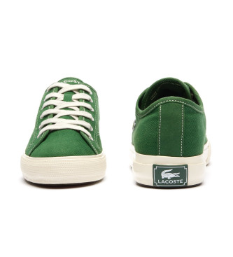 Lacoste Sapatos verdes de fundo de campo