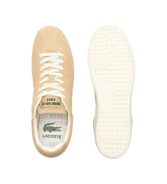 Lacoste Sneaker Baseshot in pelle beige