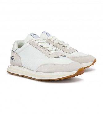 Lacoste Sneakers L-Spin in pelle in tessuto bianco