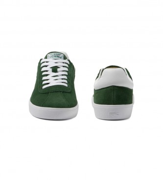 Lacoste Sapatos de couro Baseshot verde