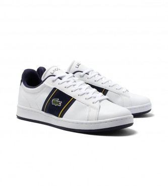Lacoste Carnaby Pro CGR Bar sapatos de couro branco