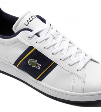 Lacoste Carnaby Pro CGR Bar sapatos de couro branco