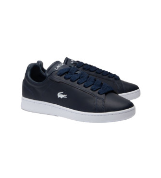 Lacoste Carnaby Pro Sneakers i lder marinbl