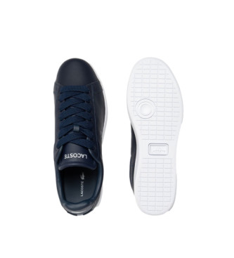 Lacoste Carnaby Pro Sneakers i lder marinbl