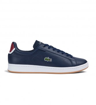 Lacoste Sneaker Court in pelle blu navy