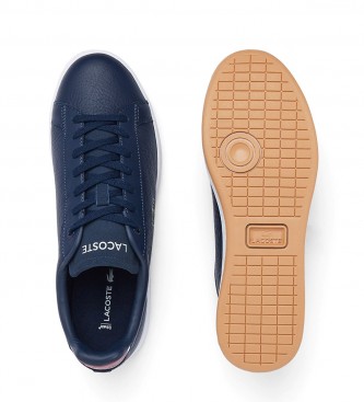 Lacoste Sneaker Court in pelle blu navy