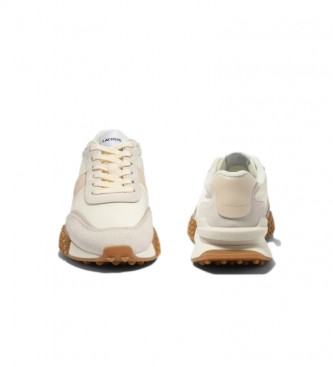 Lacoste L-Spin Deluxe beige leather trainers