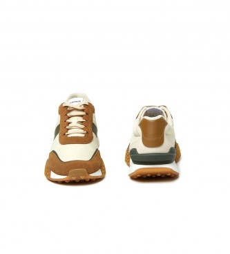 Lacoste L-Spin leather sneakers brown, beige