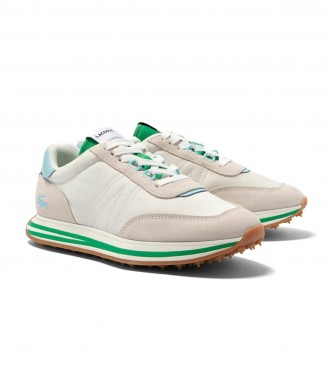 Lacoste L-Spin Textile Heel Pop beige leather trainers